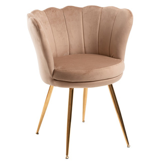 Silla de Diseño Sandu Golden Terciopelo
