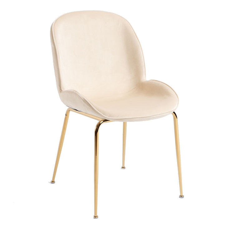 Silla Shel Golden Terciopelo 
