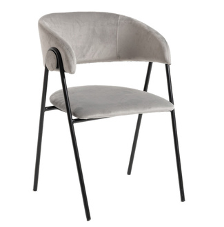 Silla Huldi Black de Terciopelo