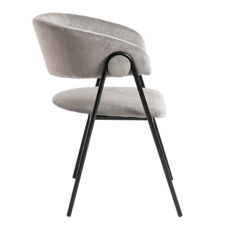 Silla Huldi Black de Terciopelo