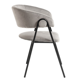 Silla Huldi Black de Terciopelo