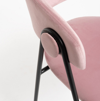 Silla Huldi Black de Terciopelo