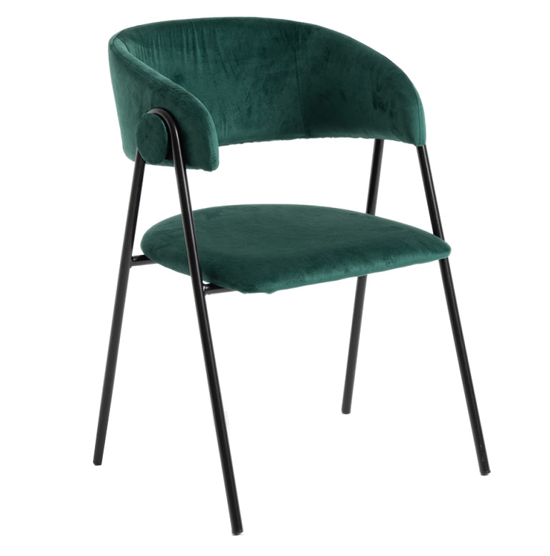 Silla Huldi Black de Terciopelo