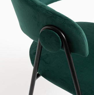 Silla Huldi Black de Terciopelo