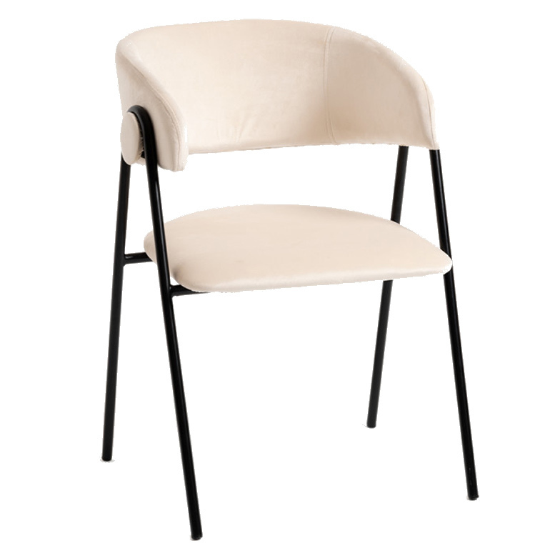 Silla Huldi Black de Terciopelo