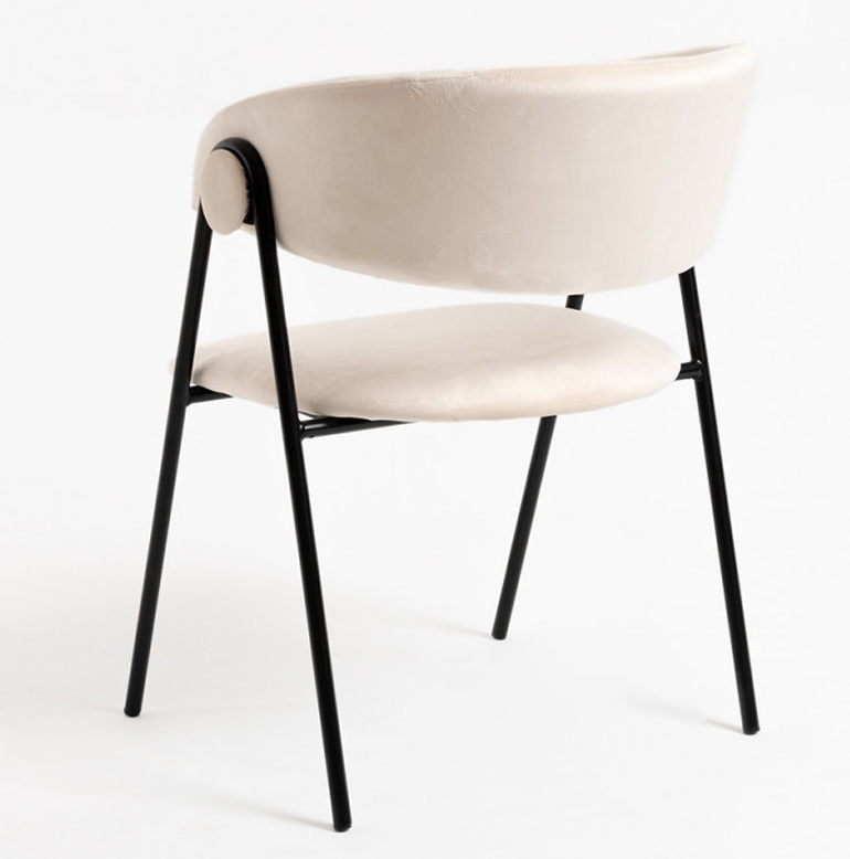 Silla Huldi Black de Terciopelo