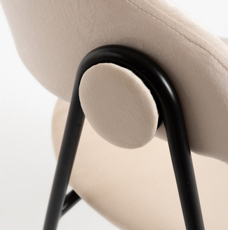 Silla Huldi Black de Terciopelo
