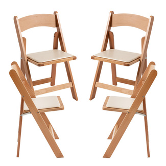 Pack 4 Sillas Plegables Lanwa de Madera