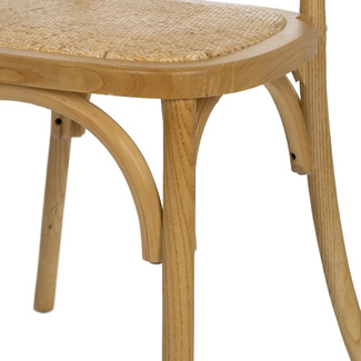 Silla de Madera Natural 57 x 45 x 92 cm 