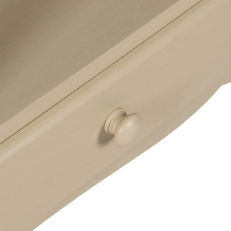 Consola de Madera DM Crema 2 Cajones 33 x 90 x 75 cm 