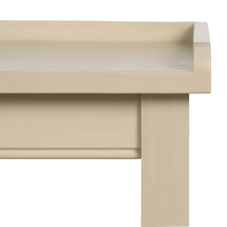Consola de Madera DM Crema 2 Cajones 33 x 90 x 75 cm 