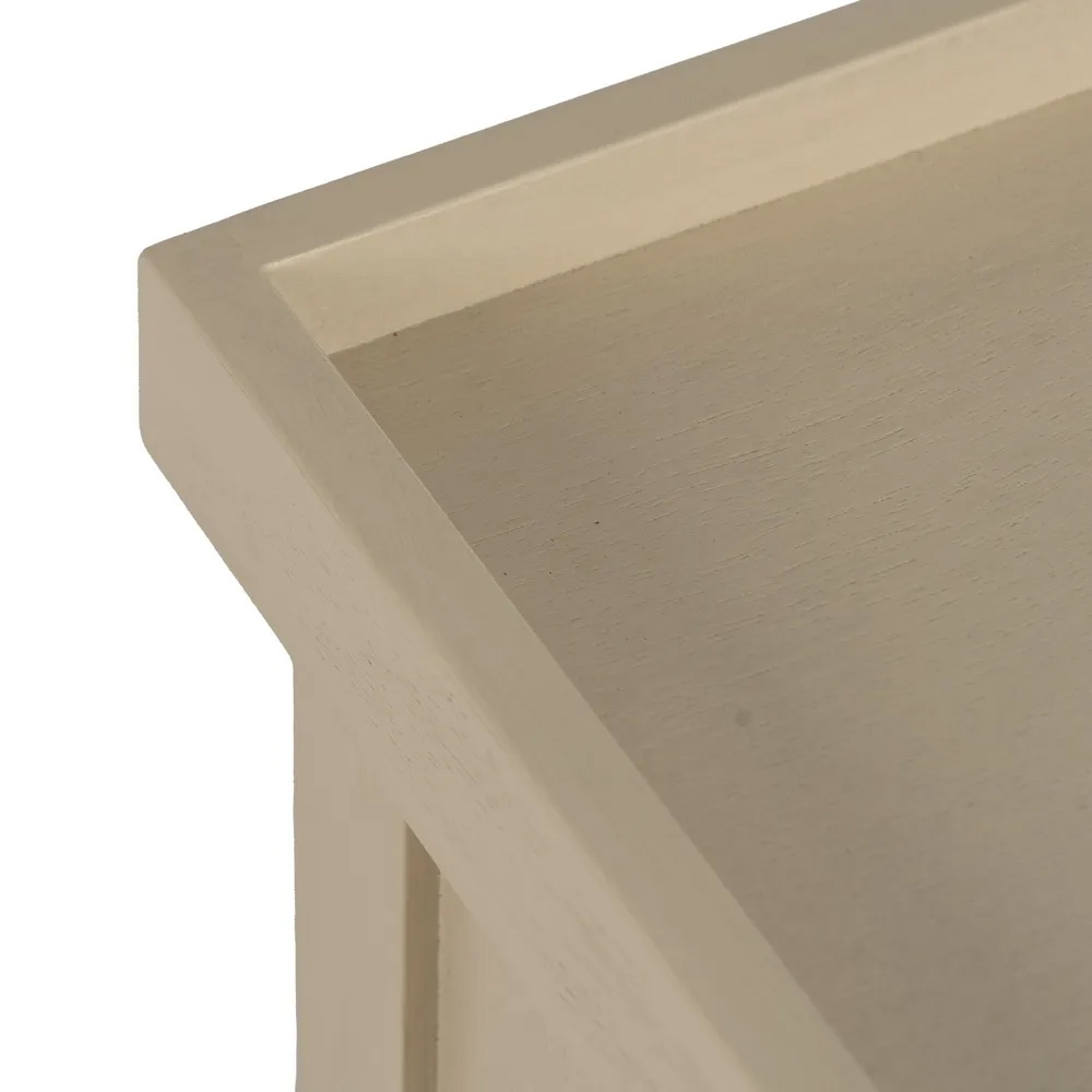 Mesita de Noche de Madera 3 Cajones 33 x 43 x 66 cm 