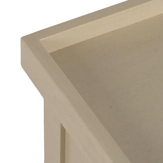 Mesita de Noche de Madera 3 Cajones 33 x 43 x 66 cm 