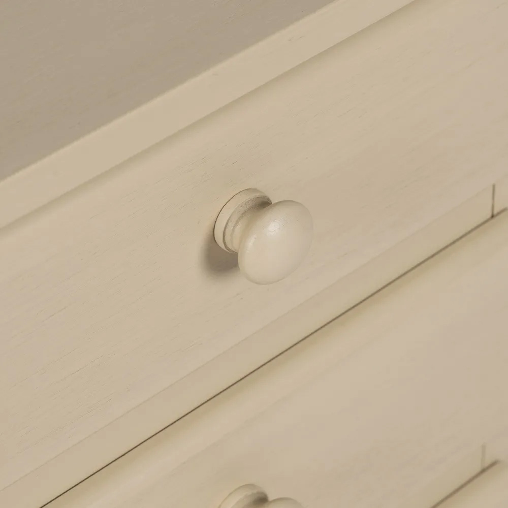 Mesita de Noche de Madera 3 Cajones 33 x 43 x 66 cm 