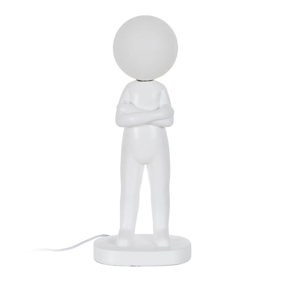 Lámpara Mesa Figura Blanca 14 x 18,5 x 45 cm 