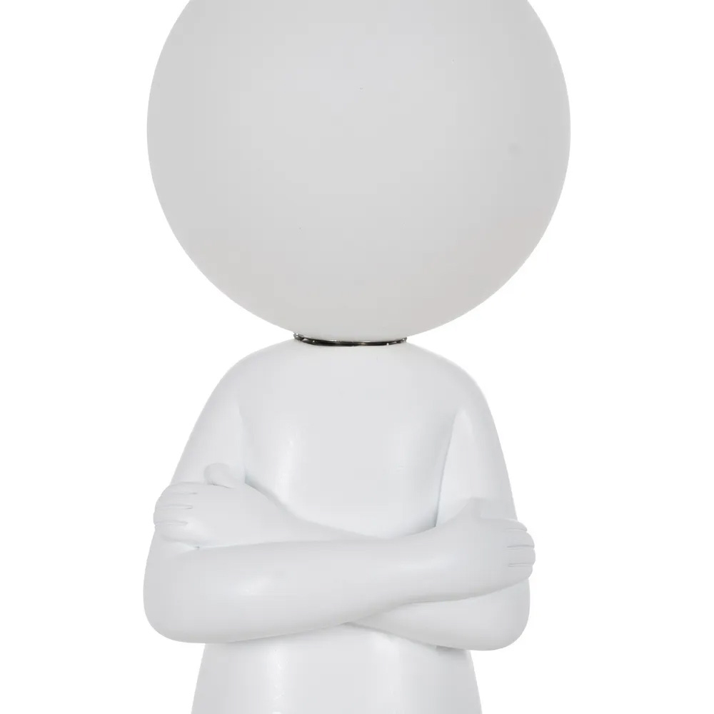 Lámpara Mesa Figura Blanca 14 x 18,5 x 45 cm 