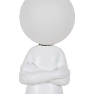 Lámpara Mesa Figura Blanca 14 x 18,5 x 45 cm 
