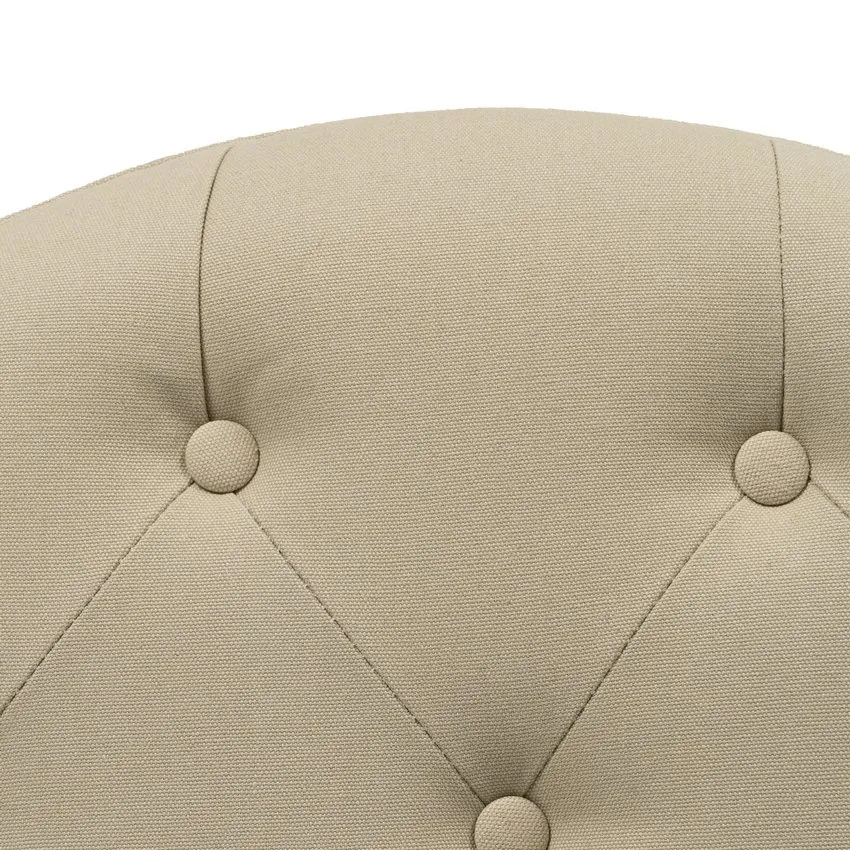 Banqueta de Madera de Caucho Beige 36 x 70 x 48 cm 