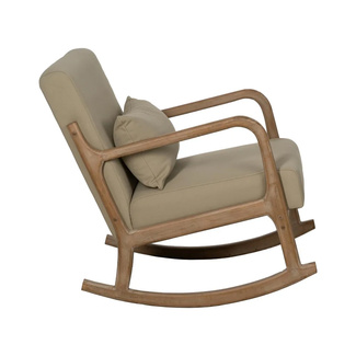 Mecedora de Madera de Caucho 88 x 66 x 80 cm 