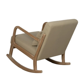 Mecedora de Madera de Caucho 88 x 66 x 80 cm 