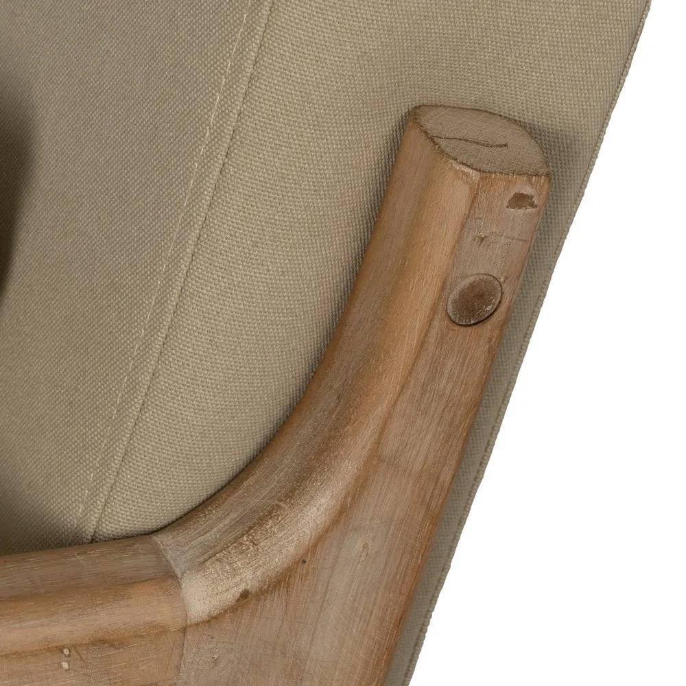 Mecedora de Madera de Caucho 88 x 66 x 80 cm 