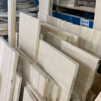 Retales de Madera de Pino Alistonado Natural 