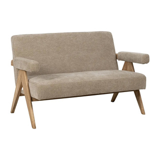 Sofá Madera Plywood y Tejido de Poliéster 76 x 134 x 85 cm 