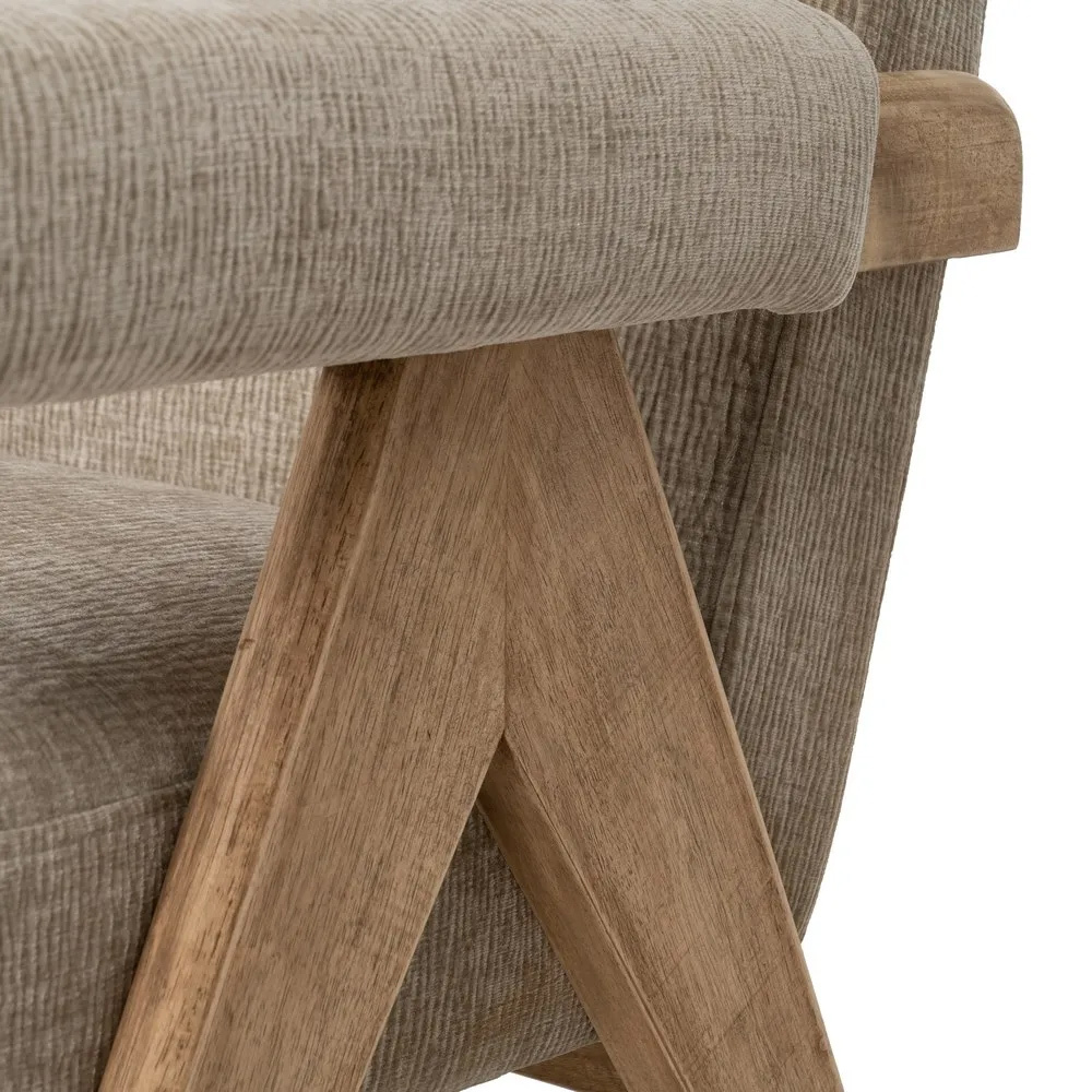 Sofá Madera Plywood y Tejido de Poliéster 76 x 134 x 85 cm 