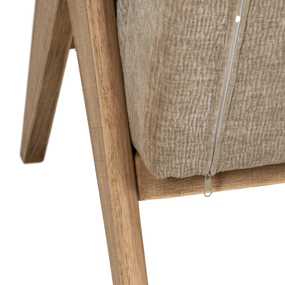 Sofá Madera Plywood y Tejido de Poliéster 76 x 134 x 85 cm 