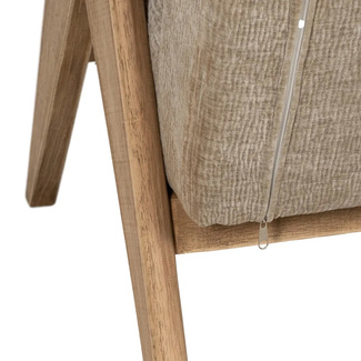 Sofá Madera Plywood y Tejido de Poliéster 76 x 134 x 85 cm 