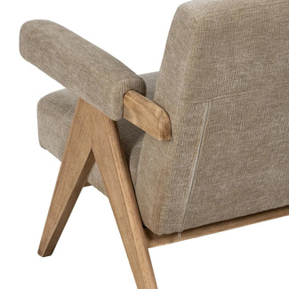 Sofá Madera Plywood y Tejido de Poliéster 76 x 134 x 85 cm 