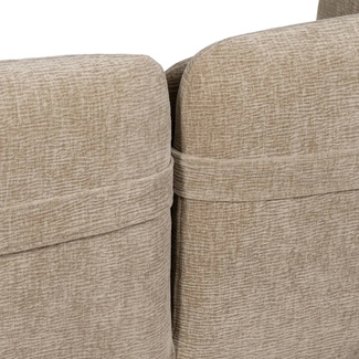 Sofá de Poliéster Beige 72 x 127 x 73 cm