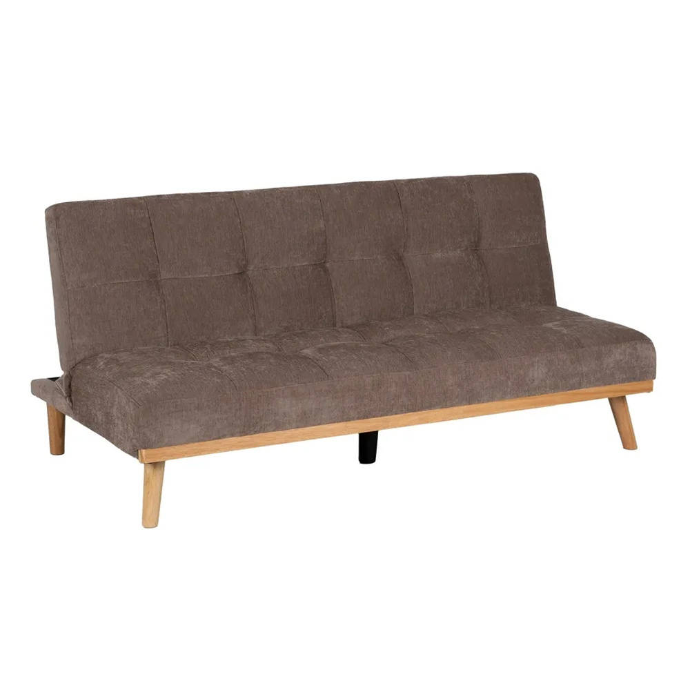 Sofá Cama de Madera y Chenilla 94 x 178 x 86 cm 