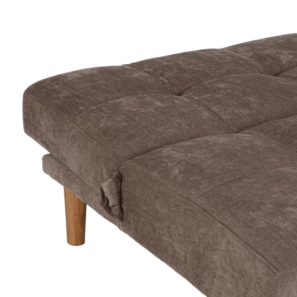 Sofá Cama de Madera y Chenilla 94 x 178 x 86 cm 