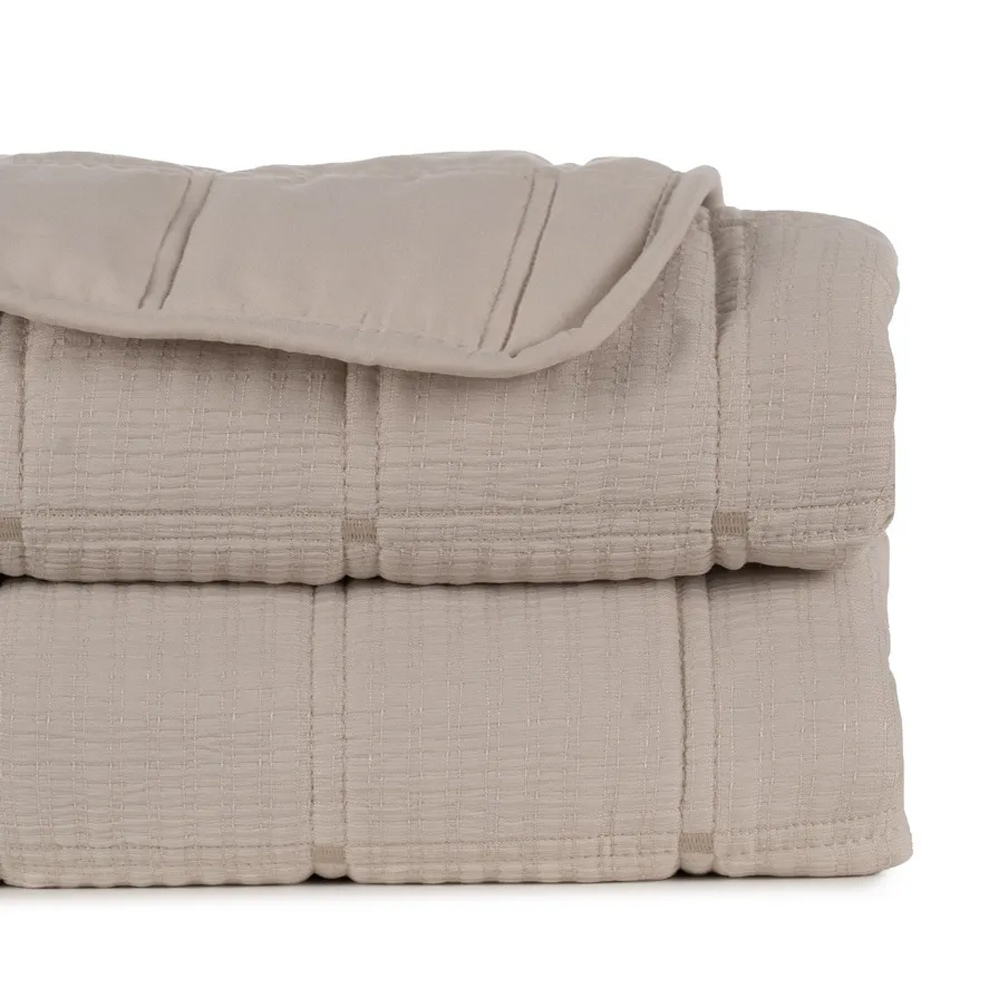 Colcha Dormitorio de Poliéster y Microfibra Beige 