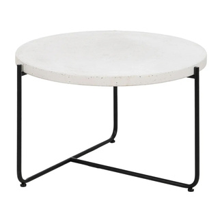 Mesa de Centro de Magnesio Blanco Negro 68 x 68 x 44 cm 