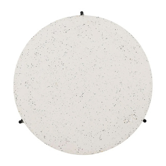 Mesa de Centro de Magnesio Blanco Negro 68 x 68 x 44 cm 