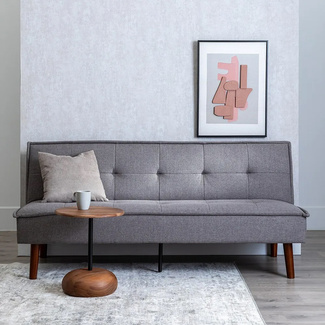 Sofá Cama de Madera de Eucalipto 88 x 181 x 85,5 cm 