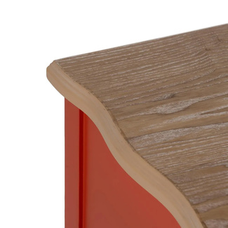 Mesita de Noche de Madera 2 Cajones 38 x 80 x 65,5 cm 