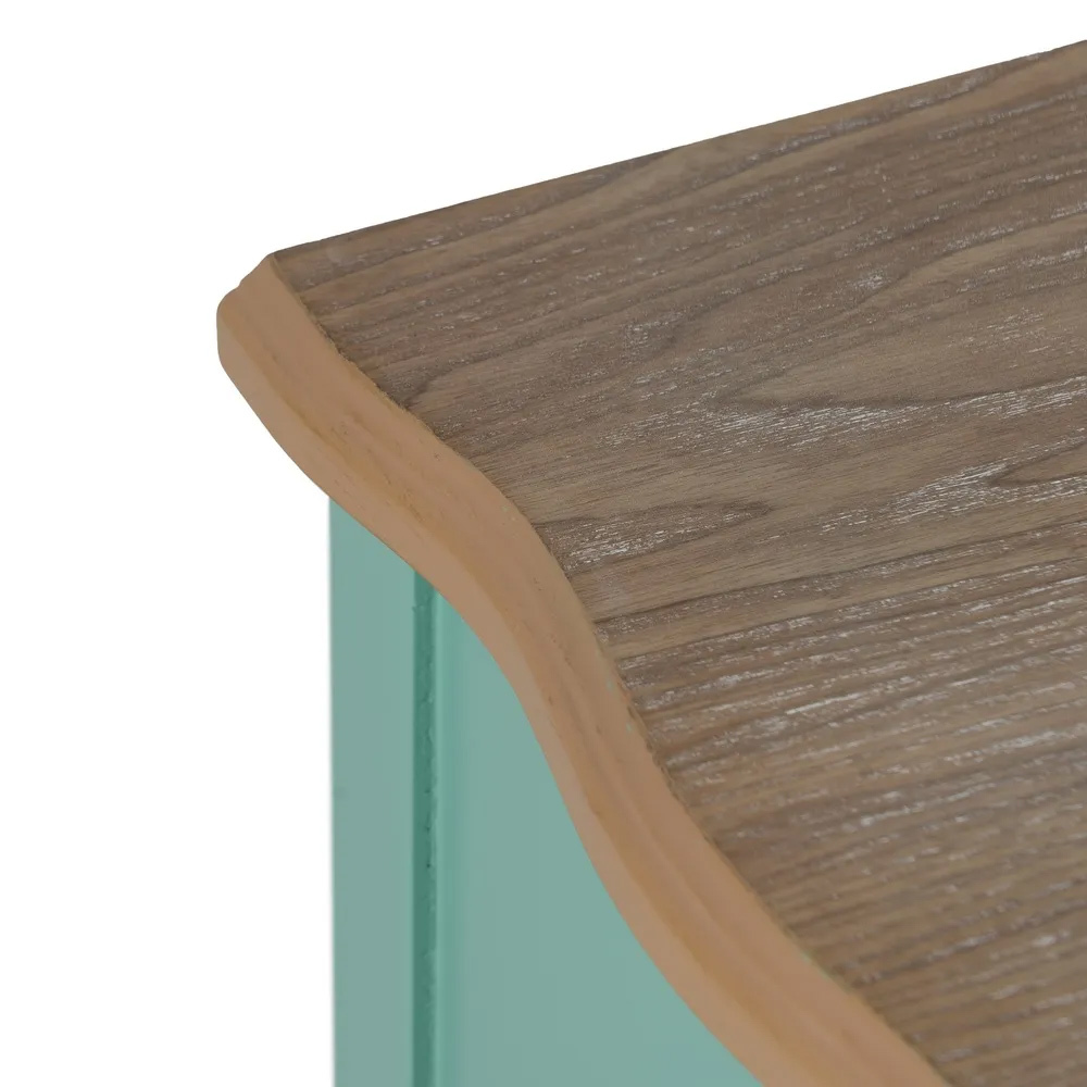 Mesita de Noche de Madera 2 Cajones 38 x 80 x 65,5 cm 