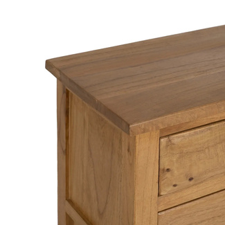 Consola de Madera de Mindi 6 Cajones 35 x 130 x 85 cm 