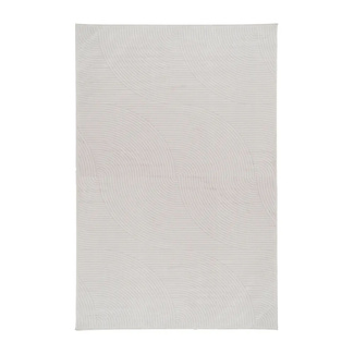 Alfombra Geométrico Viscosa Beige 
