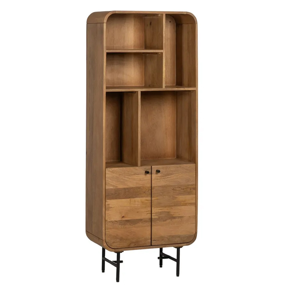 Mueble Alto Mahón de Madera de Mango 2 Puertas 30 x 60 x 160 cm