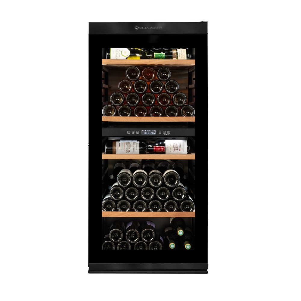 Vinoteca 2 zonas temperatura para 138 botellas Climadiff MILLESIME140DB