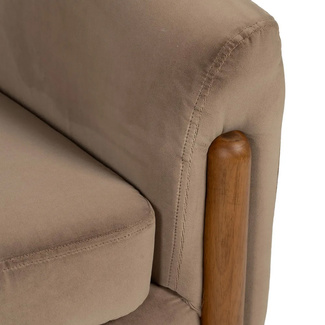 Sillón Vintage Madera de Caucho 77 x 82 x 74 cm 