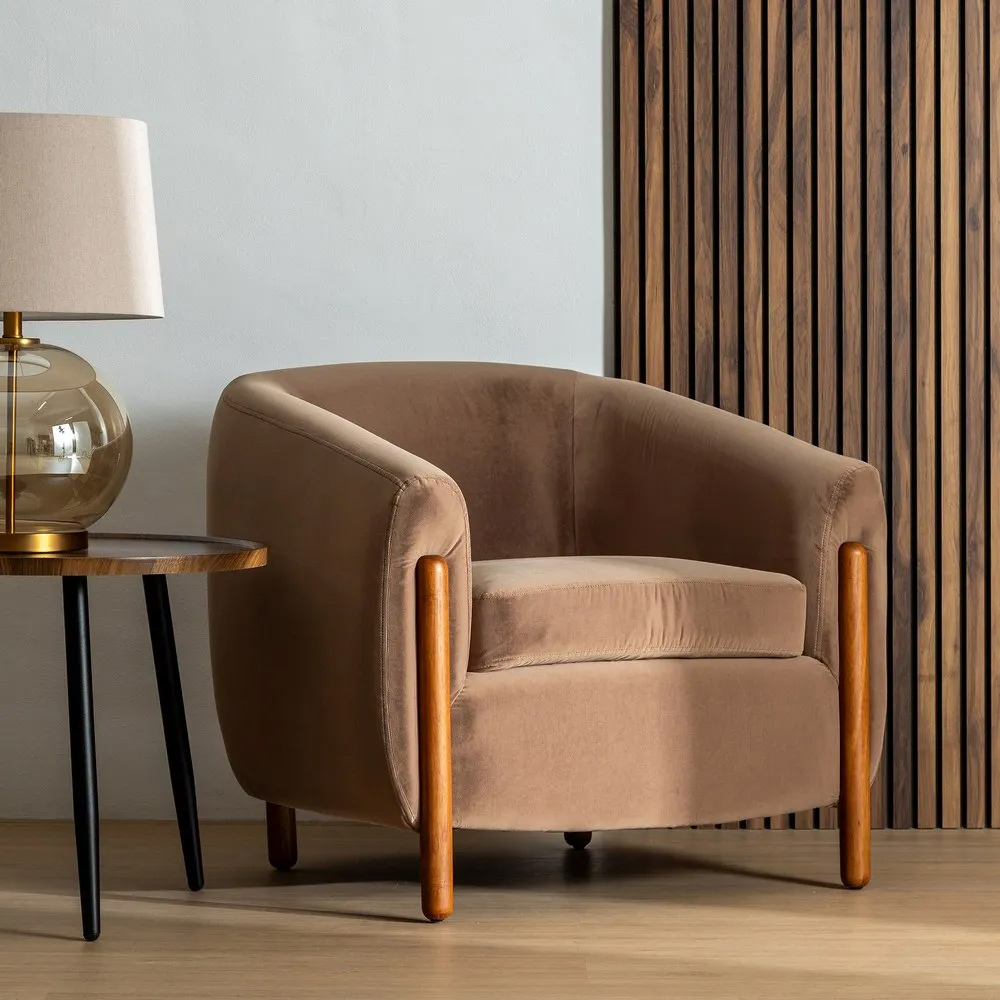 Sillón Vintage Madera de Caucho 77 x 82 x 74 cm 