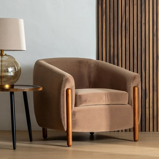 Sillón Vintage Madera de Caucho 77 x 82 x 74 cm 
