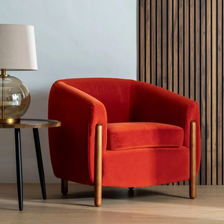 Sillón Vintage Madera de Caucho 77 x 82 x 74 cm 