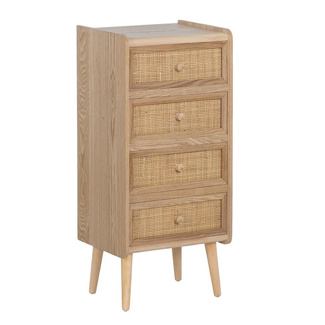 Sinfonier Samir de Madera Natural 4 Cajones 30 x 40 x 87 cm 