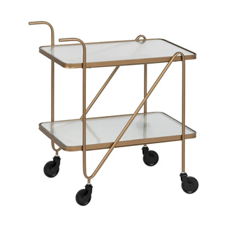 Camarera con Ruedas de Hierro Oro 40 x 61 x 70 cm 